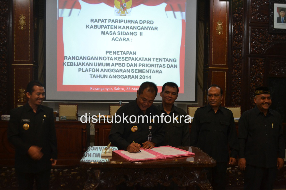 Tok! KUA PPAS Kabupaten Karanganyar Disetujui