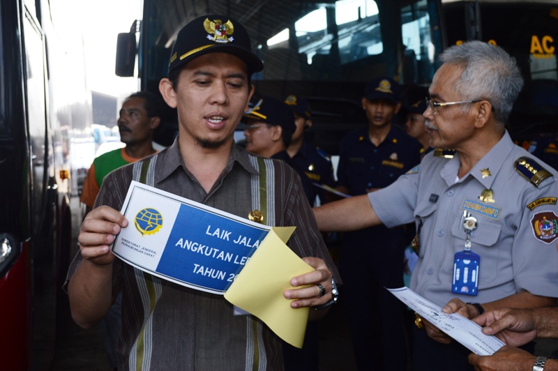 Sidak Kelaikan Kendaraan Angkutan Mudik