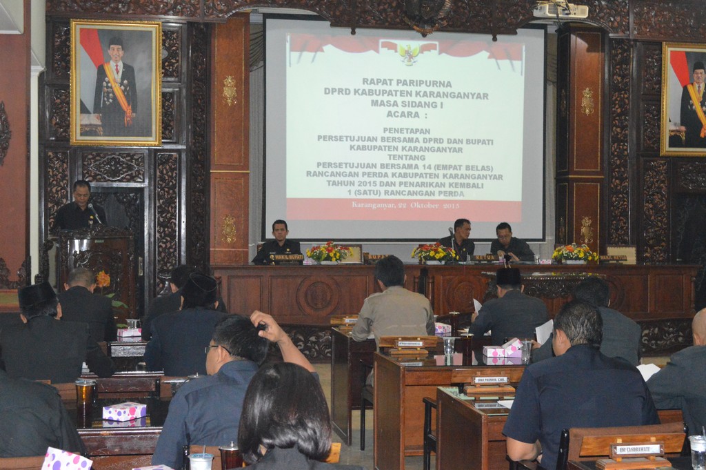 Penjelasan terhadap Rancangan KUA-PPAS TA 2016 Kabupaten Karanganyar