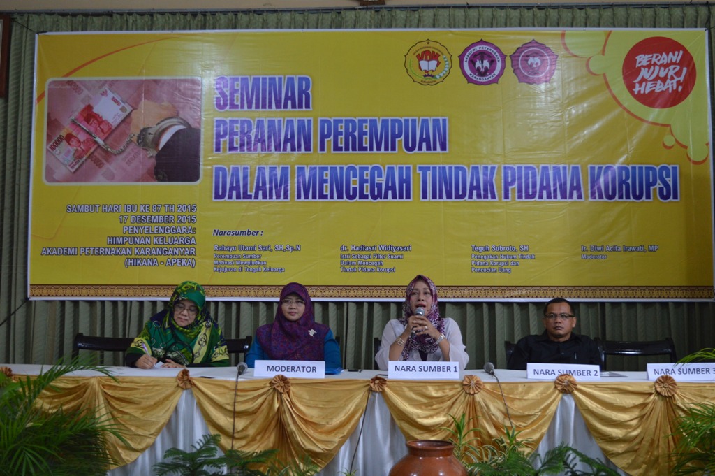 Seminar Peranan Perempuan Dalam Mencegah Tindak Pidana Korupsi