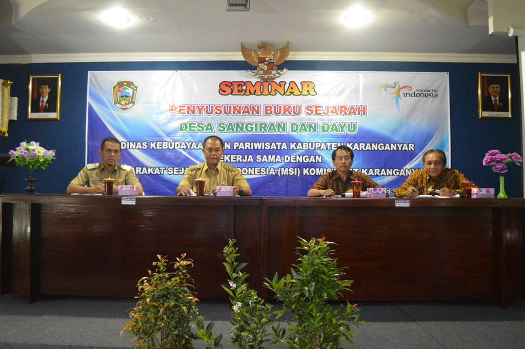 Seminar Penyusunan Buku Sejarah Desa Sangiran Dan Dayu