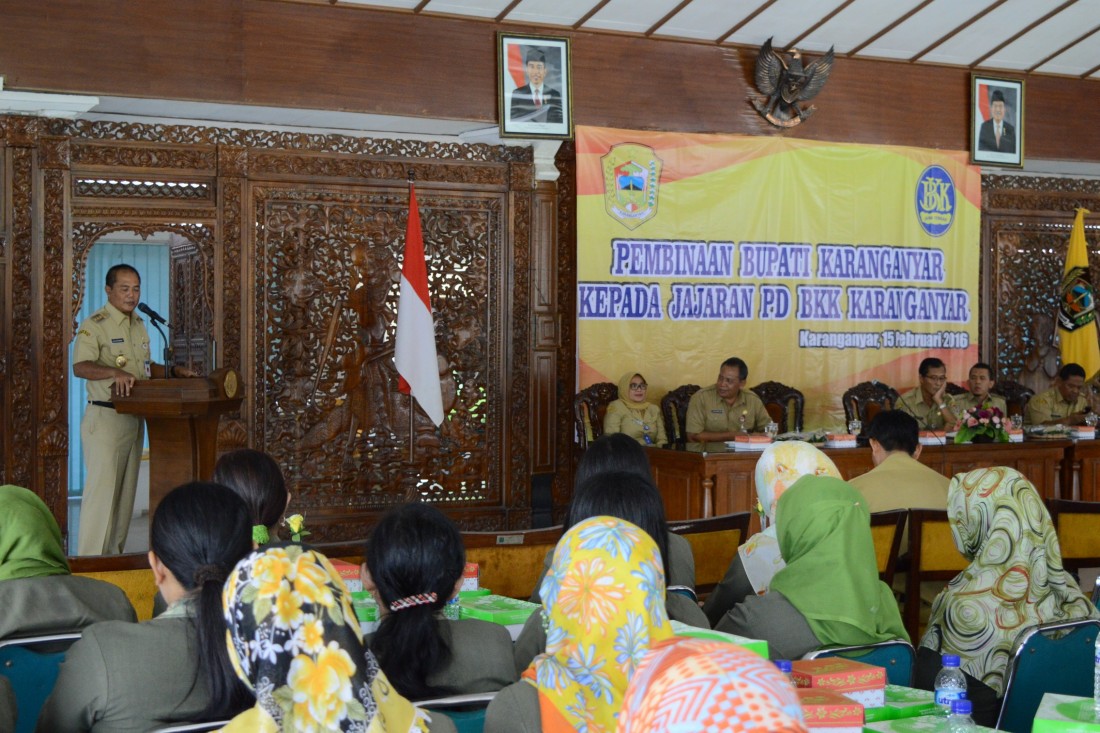 Bupati : Seluruh Karyawan BKK Karanganyar Harus Bekerja Secara Profesional