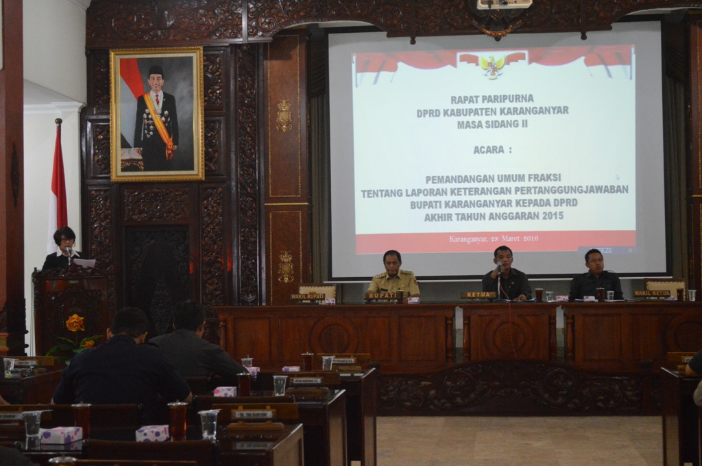 Sidang Paripurna DPRD Kabupaten Karanganyar