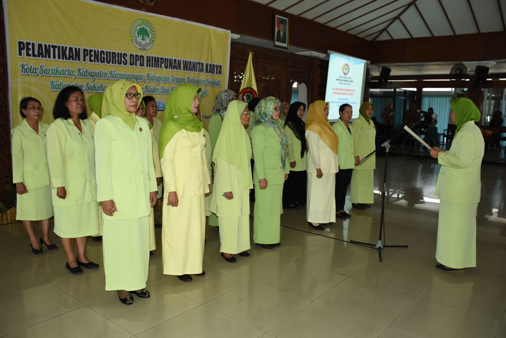 Pelantikan Pengurus DPD HWK Se Solo Raya