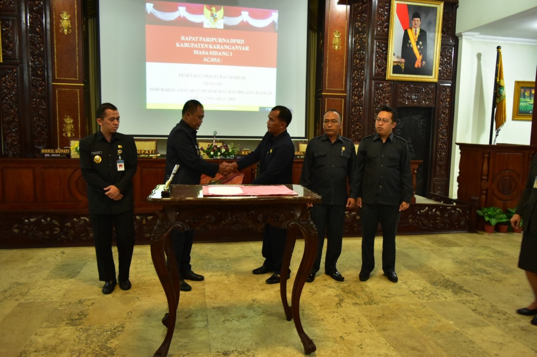 Penetapan Perda Tentang Perubahan Anggaran, DPRD Kabupaten Karanganyar Adakan Rapat Paripurna