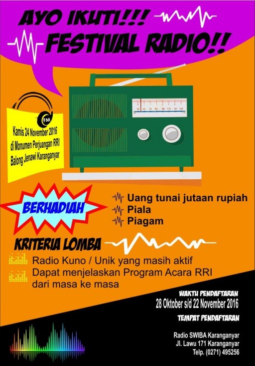 Ayo Ikuti Festival Radio dan Cerdas Cermat Kelompok Pendengar