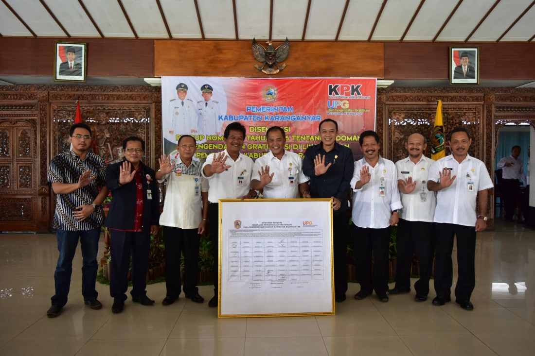 Bupati Karanganyar : “Stop sogokan, cegah gratifikasi”