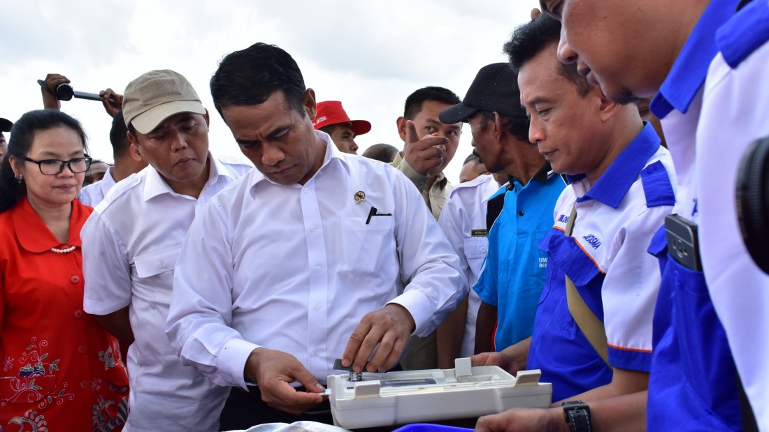 Menteri Pertanian Sergap Gabah di Karanganyar