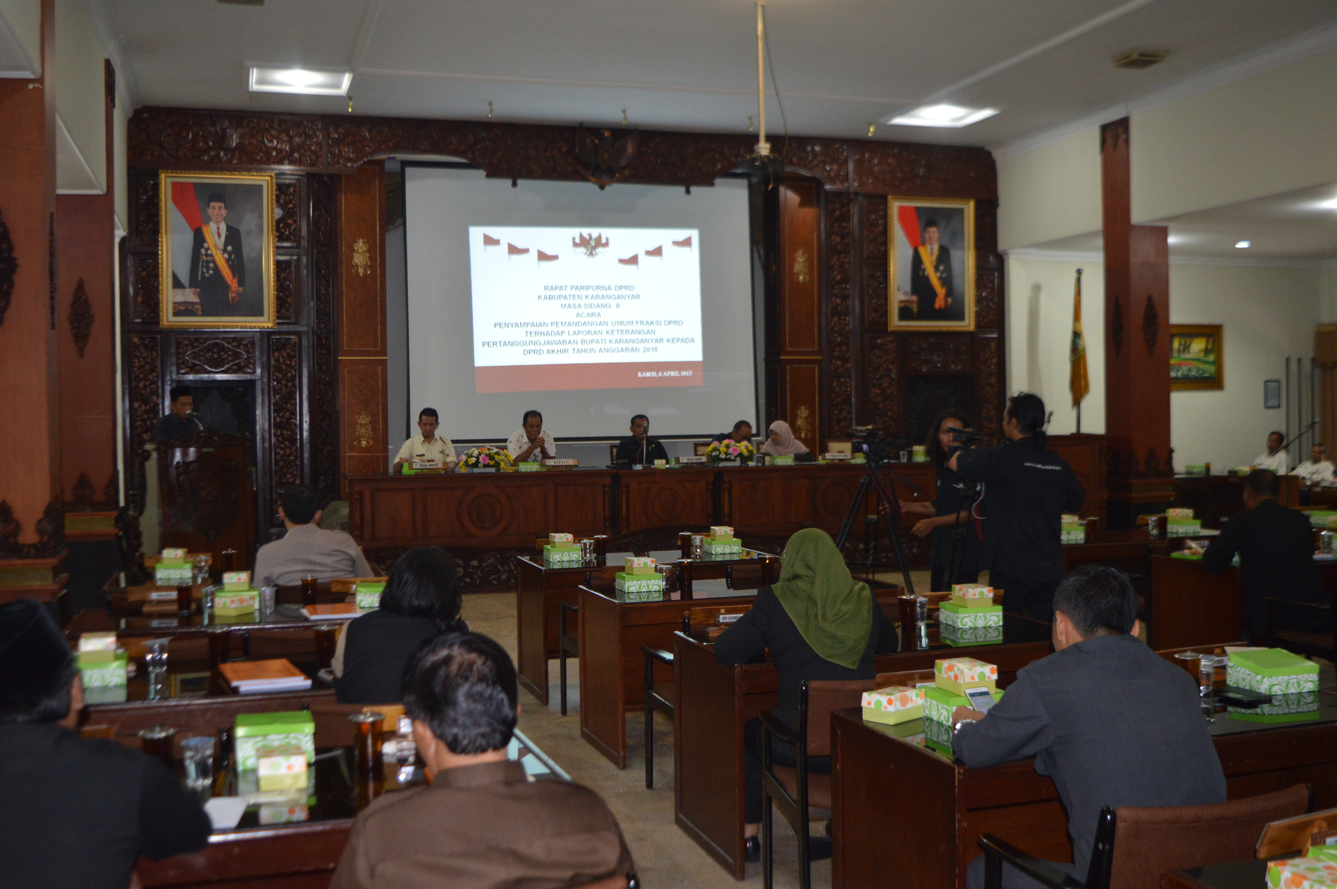 Rapat Paripurna : Penyampaian Pemandangan Umum Fraksi DPRD Kabupaten Karanganyar