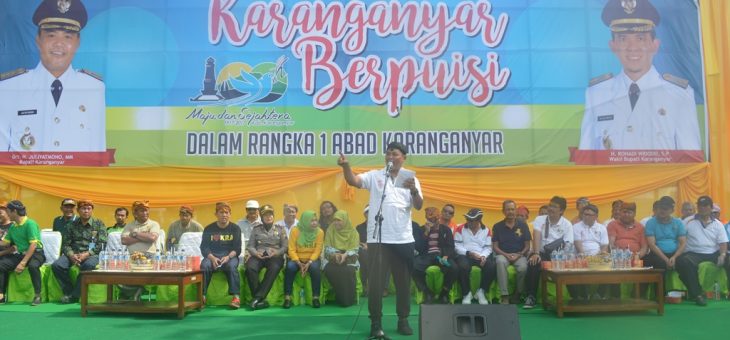 27 Ribu Peserta Bacakan Puisi, Karanganyar Pecahkan Rekor Muri