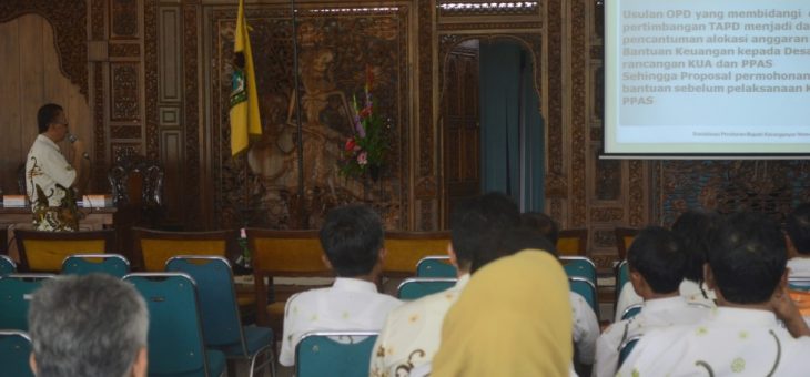 Sosialisasi Bankeu Untuk Sarana Prasarana Desa