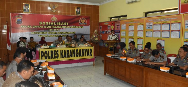 Sosialisasi DIPA Polres Sebagai Bentuk Transparansi