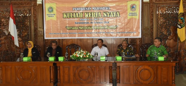 Mahasiswa Univet KKN di Karanganyar