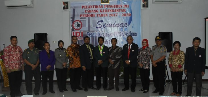 Pelantikan Pengurus IDI Cabang Karanganyar