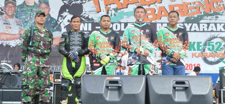 HUT Korem 074/Warastratama ke-52 mengadakan Trabas Bareng