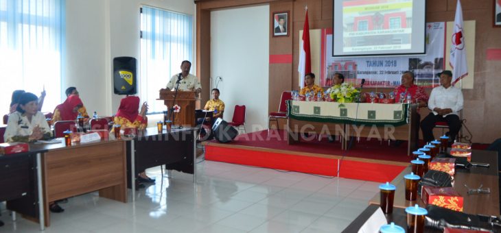 Muskab PMI di Aula Gedung PMI Karanganyar