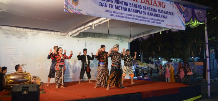 Nonton Bareng Bersama Masyarakat dan FK Metra Kabupaten Karanganyar