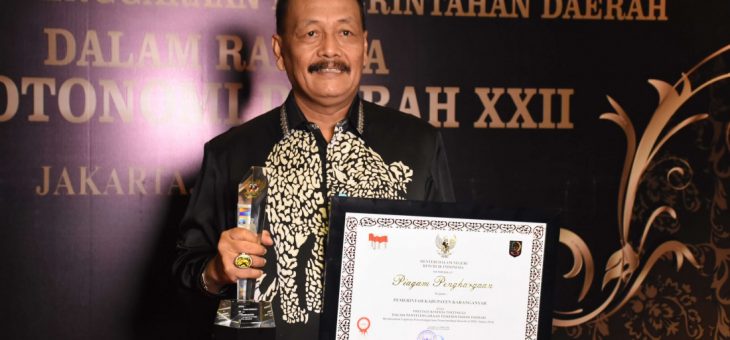 Kabupaten Karanganyar Kembali Menjadi Kabupaten Terbaik Nasional