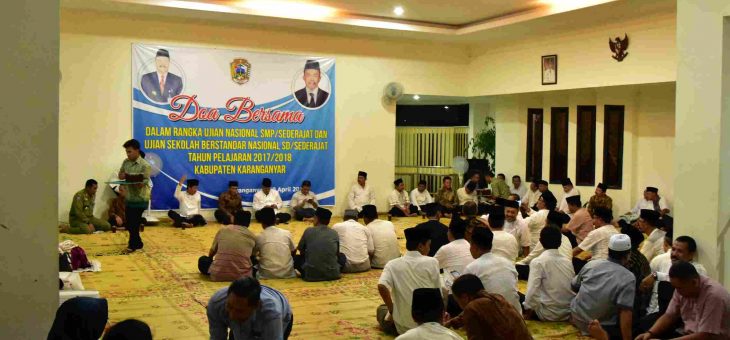 DINAS PENDIDIKAN GELAR DO’A BERSAMA MENJELANG UJIAN NASIONAL  DAN USBN TINGKAT SMP DAN SD