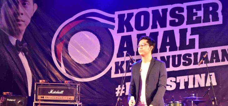 KOMUNITAS RELAWAN KARANGANYAR CERDAS GAET CAKRA KHAN UNTUK KONSER AMAL KEMANUSIAAN PALESTINA