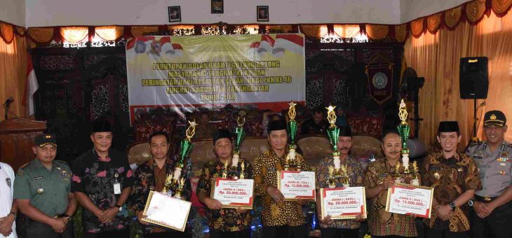 Desa Beruk, Kecamatan Jatiyoso Menjadi Desa Terbaik
