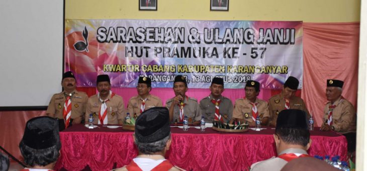 Kwartir Cabang Pramuka Karanganyar Gelar Renungan Suci Dan Sarasehan