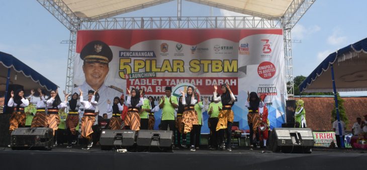 Pencanangan 5 Pilar STBM dan Launching Tablet Santik