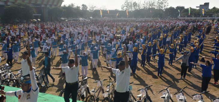 Senam Massal Memperingati HAORNAS XXXV Tahun 2018