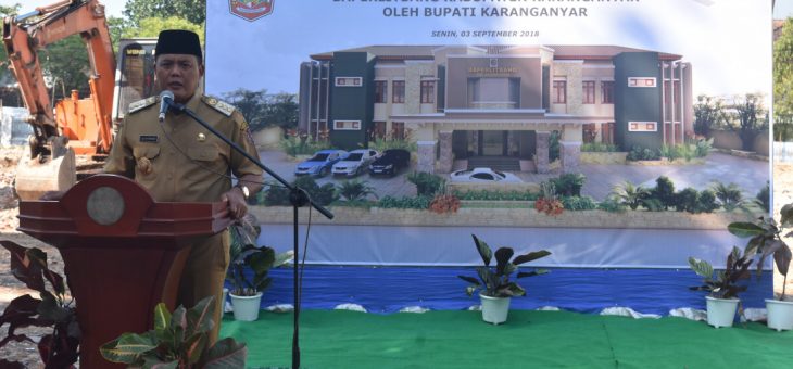 Peletakan Batu Pertama Pembangunan Gedung Kantor Baperlitbang