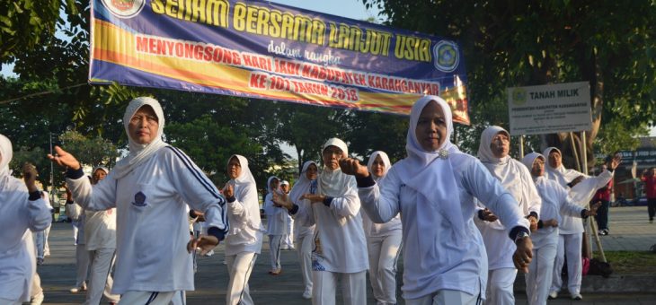 Senam Sehat Memperingati Hari Lansia Ke-23