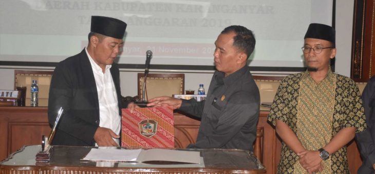 Bupati Sampaikan Rencangan Perda APBD Tahun 2019