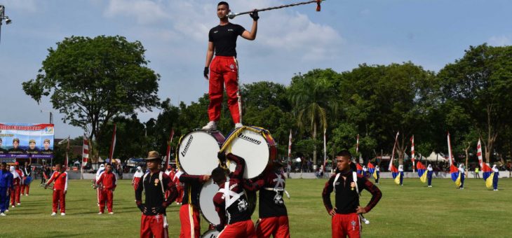 Gladi Bersih Gita Abdi Praja Pada Peringatan Hari Jadi Karanganyar Ke-101 Tahun