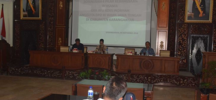 Gusti Indriyah Sosialisasikan Empat Pilar di Karanganyar