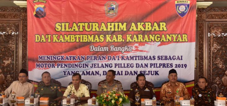 Silaturahmi Akbar Da’I Kamtibmas Jelang PilLeg Dan PilPres 2019