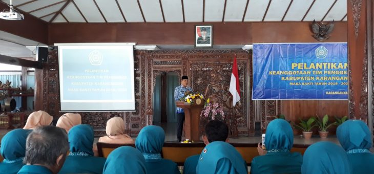 41 Orang Dilantik Menjadi Tim Penggerak PKK Periode 2018-2023