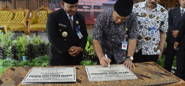 Peresmian Gedung Balai Desa dan Kantor Kepala Desa Dawung, Matesih