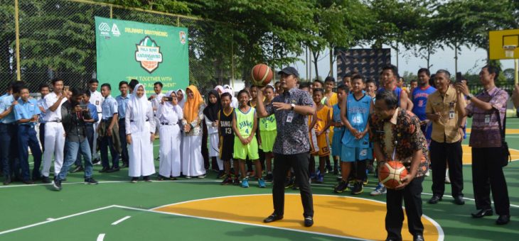 Pembukaan Kejuaraan Bola Basket Antar Pelajar Piala Bupati Karanganyar