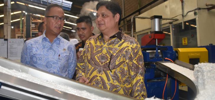 Menteri Perindustrian Dorong Industri Recycle Di Gondangrejo, Karanganyar