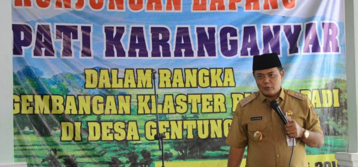 Kunjungan Lapangan Dalam Rangka Pengembangan Klaster Bibit Padi di Desa Gentungan, Mojogedang