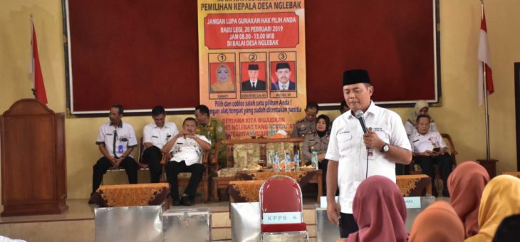 Bupati Pantau Persiapan Pelaksanaan Pilkades di Desa Nglebak, Kecamatan Tawangmangu