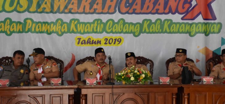 Wakil Bupati Karanganyar, Ajak Pengurus Kwartir Cabang Pramuka Untuk Memaksimalkan Bumi Perkemahaan