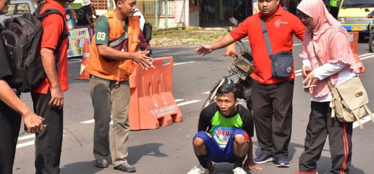 Wisnu, Pelajar SMPN 4 Karanganyar ‘Sempoyangan’ untuk Capai Finis