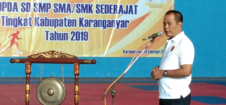 Pembukaan POPDA Tingkat Kabupaten Karanganyar Tahun 2019
