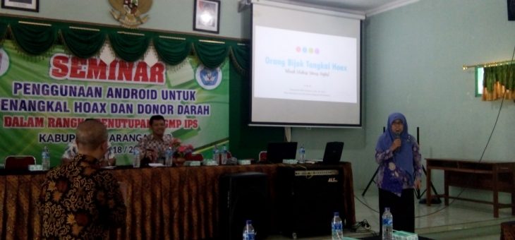 Seminar Penggunaan Android Untuk Menangkal Hoax dan Donor Darah
