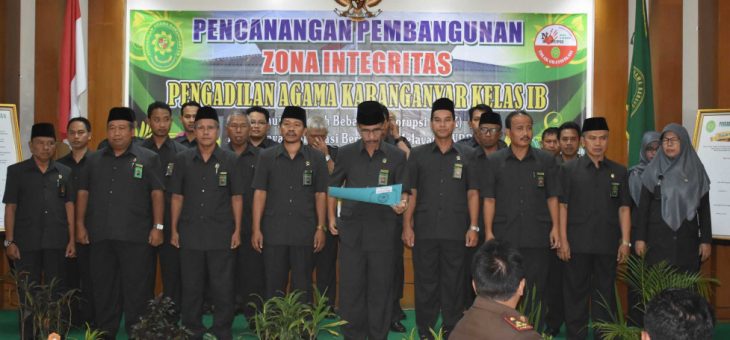 Deklarasi dan Penandatanganan Zona Integritas Wilayah Bebas Korupsi (WBK) dan Wilayah Birokrasi Bersih Melayani (WBBM)