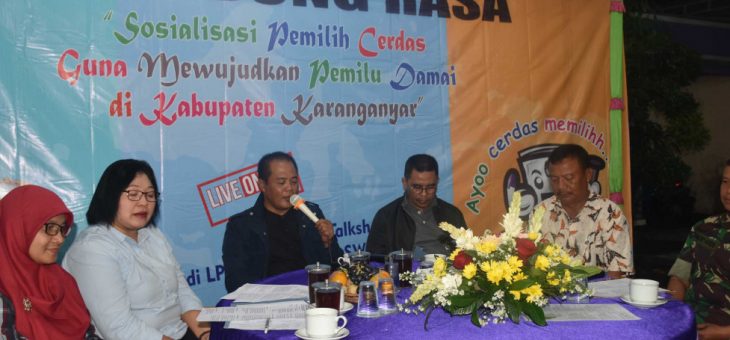 Sosialisasikan Perihal Pemilu, Bupati Karanganyar Hadiri Sambung Rasa Di Radio Swiba