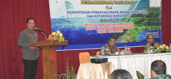 Pendampingan/Fasilitasi Penyusunan Indikator Kinerja RPJMD Kabupaten Karanganyar Tahun 2018–2023