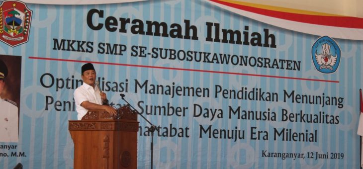 Ceramah Ilmiah (MKKS) SMP Se-Soloraya (Subosukowonosraten)
