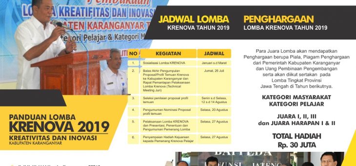 Lomba Kreativitas dan Inovasi (Krenova) 2019