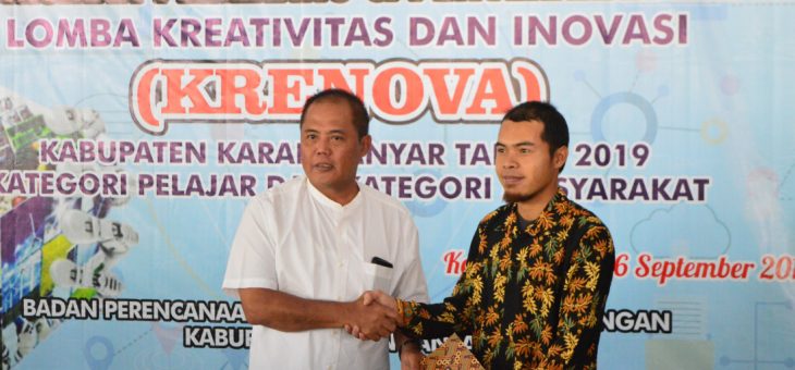 Pemenang Lomba Kreatifitas Dan Inovasi (KRENOVA) 2019 Kategori Pelajar Dan Masyarakat Kab. Karanganyar